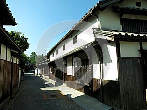 Japanese old wooden houses in Kasajima Village (ç¬ å³¶ã¾ã¡ä¸¦ã¿ä¿å­˜åœ°åŒº), Shiwaku-Honjima Island, JAPAN
